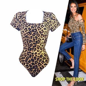 Leopard Print Body Suit